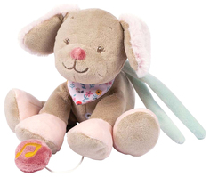 Игрушка мягкая Nattou Musical Soft toy MINI Iris & Lali Собачка музыкальная 631082