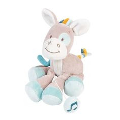 Игрушка мягкая Nattou Musical Soft toy MINI Tim & Tiloo Лошадка музыкальная 498074