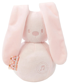 Игрушка мягкая Nattou Musical Soft toy Lapidou Кролик light pink