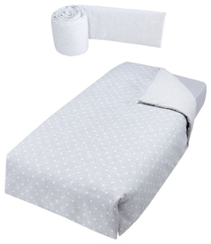 Набор Micuna Indie бортики и покрывало, 140х70