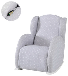 Кресло-качалка Micuna (Микуна) Wing/Flor Relax white/galaxy grey
