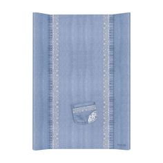 Матрас пеленальный Ceba Baby Denim Style Lace blue без изголовья, 70 см