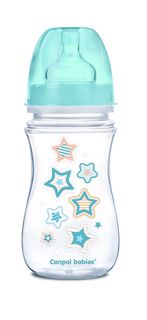 Бутылочка антиколиковая Canpol EasyStart Newborn baby голубая 3м+ 240 мл