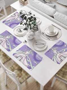 Комплект салфеток JoyArty "Девичник на качели" для сервировки стола 32х46 см, 4шт