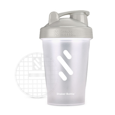Шейкер ShakerBottle С02, 400 мл, цвет: прозрачный стакан, серая крышка