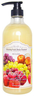 Гель для душа 3W Clinic Relaxing Body Cleanser Fruits 1 л