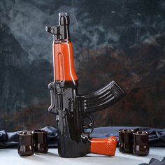 Штоф "Автомат" с четырьмя рюмками (1000 мл) Sima Land