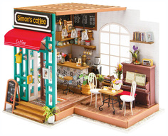 Конструктор деревянный Robotime DIY House Кафе Саймона Simons Coffee