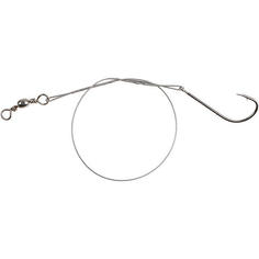 Поводок стальной Mikado X-Plode с вертлюжком и крючком 15/20/25 см., 10 кг.