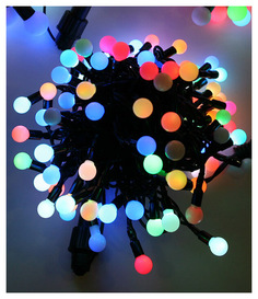 Новогодняя электрическая гирлянда Beauty Led MB100-1-2RGB 10 м разноцветный Laitcom
