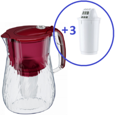 Кувшин Аквафор Орлеан и 3 модуля А5 Красный