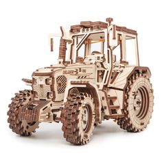 Конструктор Eco Wood Art Сборная модель деревянная 3D EWA Трактор Беларус-82 ETBLR