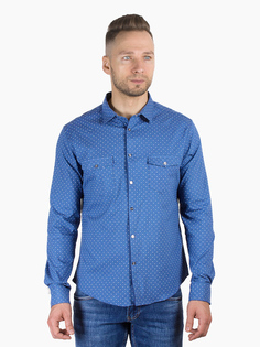 Рубашка мужская Dairos GD81100383 синяя 5XL