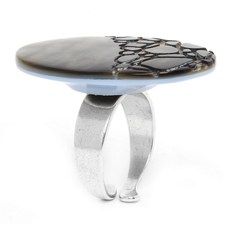 Кольцо из бижутерного сплава с перламутром Nature Bijoux NB20.2-19-23861