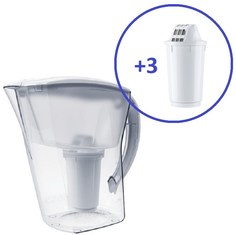 Кувшин Аквафор Аквамарин и 3 сменных модуля А5 Белый