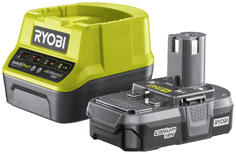 Комплект аккумуляторная батарея и зарядное устройство Ryobi ONE+ RC18120-113