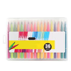 Набор цветных фломастеров на водной основе разных цветов, 36 шт, little Rainbow LR-SET-06