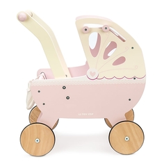 Деревянная коляска для кукол Le Toy Van розовая