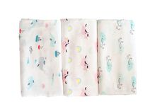 Комплект TinyTwinkle пеленки 120*120 3шт Sea Life+Unicorn+Cloud TT-1139