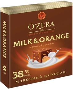 Шоколад Ozera Milk & orange молочный в кубиках 90 г Ozera