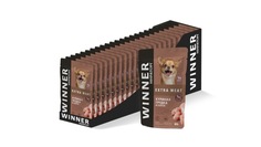 Влажный корм для собак Winner Extra Meat, курица, 24шт по 85 гр