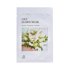 Тканевая маска цветочная detoskin LILY FLORIS MASK с экстрактом лилии, 5шт.