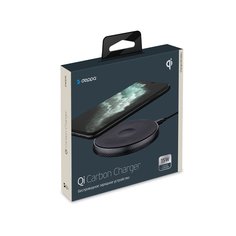 Беспроводное зарядное устройство Deppa Qi Carbon Charger, 15W Black (24009)