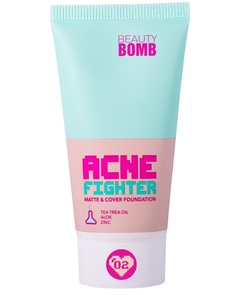 Тональный крем Beauty Bomb ACNE FIGHTER, тон 02