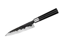Набор: нож кухонный Samura BLACKSMITH универсальный 162 мм, гвоздичное масло, салфетка