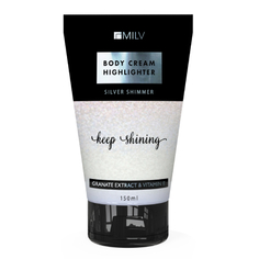 Крем-хайлайтер для тела MILV Silver, 150 мл