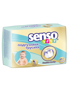 Подгузники-трусики SENSO baby р.4 maxi 9-14 кг 30 шт