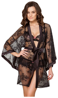 Роскошный халат-кимоно свободного силуэта из французского кружева Laete