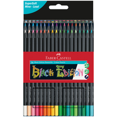 Карандаши цветные. Faber-Castell. Black Edition. Трехгранные. 36 цветов