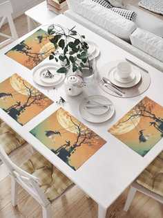 Комплект салфеток JoyArty "Опасные качели" для сервировки стола (32х46 см, 4 шт.)