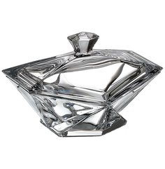Крышка от вазы для конфет 22 см Crystalite Bohemia "Оригами Без декора" 167159