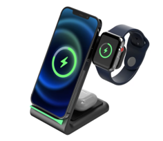 Беспроводное зарядное устройство 3в1 MyPads A157642 на 15W для Apple