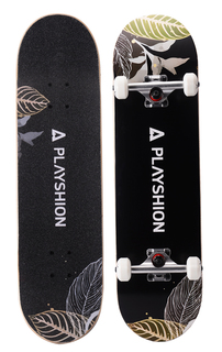 Скейтборд PLAYSHION FOLIAGE черный