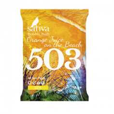 Пена для ванны Sativa №503 "Апельсиновый фреш на пляже" 15г