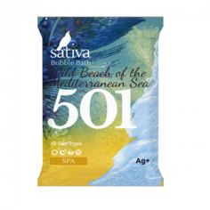 Пена для ванны Sativa №501 "Дикий пляж Средиземного моря" 15г