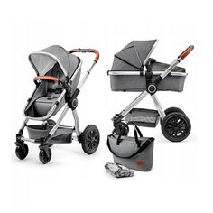 Коляска 2 в 1 Kinderkraft Veo Grey