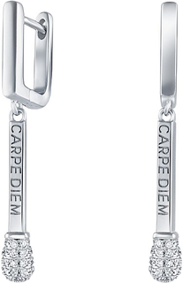 Серьги из серебра с фианитом Silver Wings 22CARPEDIEMA-127