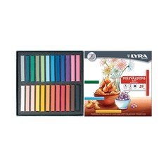 Профессиональные пастельные мелки Lyra POLYCRAYONS SOFT 24 цветов