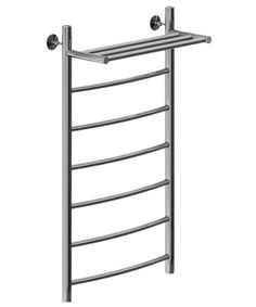 Полотенцесушитель водяной Aquanet Romeo с полкой 1000x500, с полкой, хром