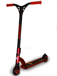 Самокат MegaCity NEW YORK трюковой, красно-черный