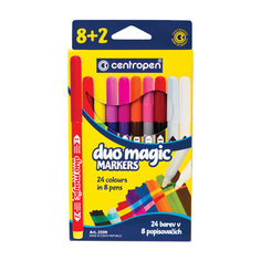 Фломастеры меняющие цвет 8 ЦВ CENTROPEN Duo Magic + 2 изменяющ цв 2599/10KK 5 2599 1002