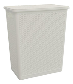 Корзина для белья BranQ Natural Style BQ1203 35л белый