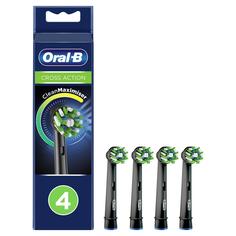 Насадки для зубной щетки ORAL-B EB50BRB CrossAction Black 4 шт