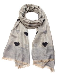 Палантин женский Venera 2725701 серебристо-серый, 70х180 см