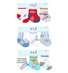 Носки 3 пары Yo!, в ассортименте р.