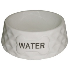 Миска для животных FOXIE Diamond Water белая керамическая 15,5х15,5х5см 200мл